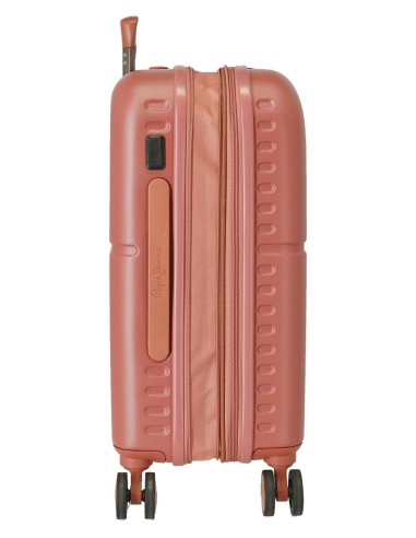 7688626 TROLLEY ABS 55CM.C/EXP. 4R. PJL HIGHLIGHT TERRACOTA