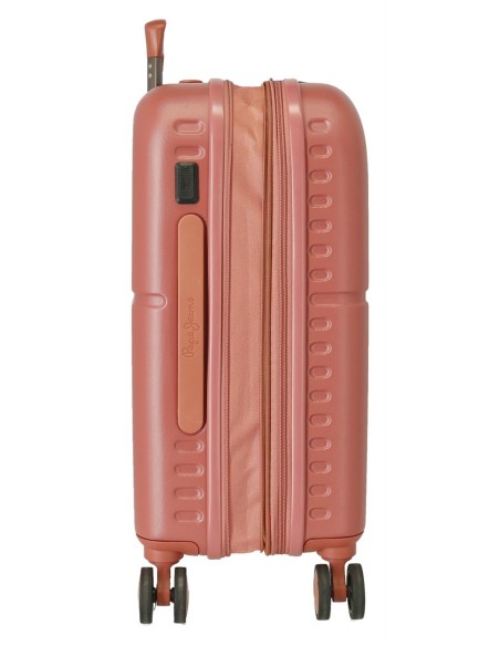 7688626 TROLLEY ABS 55CM.C/EXP. 4R. PJL HIGHLIGHT TERRACOTA
