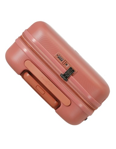 7688626 TROLLEY ABS 55CM.C/EXP. 4R. PJL HIGHLIGHT TERRACOTA