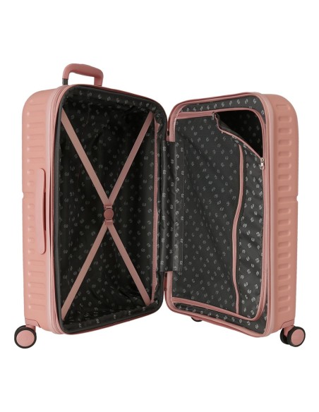 7689224 TROLLEY ABS 70CM. C/EXP. 4R.PJL HIGHLIGHT ROSA CLARO