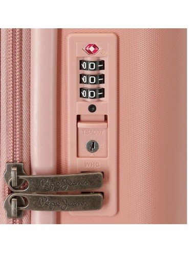 7689224 TROLLEY ABS 70CM. C/EXP. 4R.PJL HIGHLIGHT ROSA CLARO