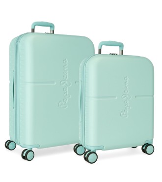 7689525 SET/2 TROLLEY  ABS 55-70CM.4R.PJL HIGHLIGHT TURQUESA