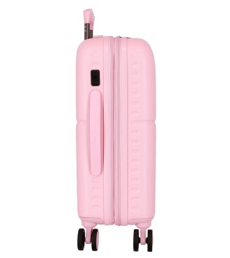 768862C TROLLEY ABS 55CM.C/EXP. 4R. PJL HIGHLIGHT ROSA CLARO 2