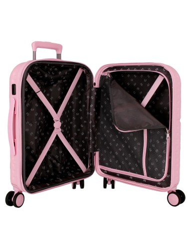 768862C TROLLEY ABS 55CM.C/EXP. 4R. PJL HIGHLIGHT ROSA CLARO