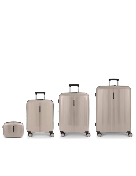 Set 3 Maletas C22-M-L + Neceser Gabol Brooklyn Beige Jueg...