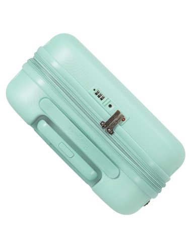 7688625 TROLLEY ABS 55CM.C/EXP. 4R. PJL HIGHLIGHT TURQUESA