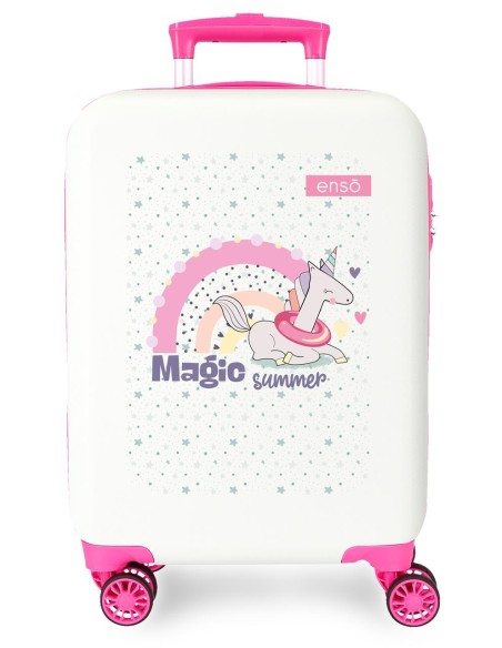 9631323 TROLLEY ABS 50CM.4R.ENSO MAGIC SUMMER BLANCO 9631323 TROLLEY ABS 50CM.4R.ENSO MAGIC SUMMER BLANCO