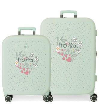 9649524 SET/2 TROLLEY ABS 55-70CM.4R.ENSO TROPICAL LOVE