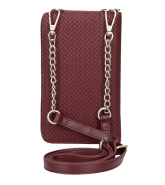 7915332 BANDOLERA PORTAMOVIL Y TARJETAS PJL SPRIG BURDEOS 2