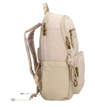 7922433 MOCHILA ADAP. PORTAORD. Y TABLET PJL MORGAN BEIGE 2
