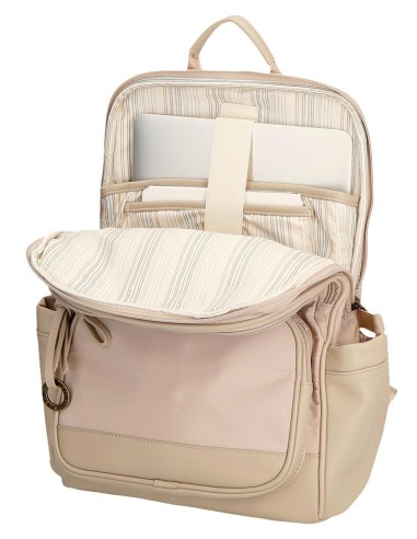 7922433 MOCHILA ADAP. PORTAORD. Y TABLET PJL MORGAN BEIGE