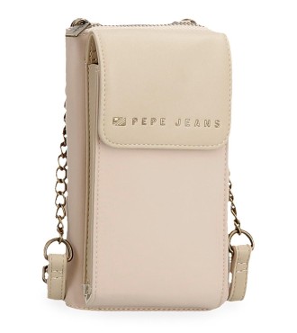 7925333 BANDOLERA PORTAMOVIL Y TARJETAS PJL MORGAN BEIGE