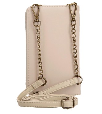 7925333 BANDOLERA PORTAMOVIL Y TARJETAS PJL MORGAN BEIGE 2