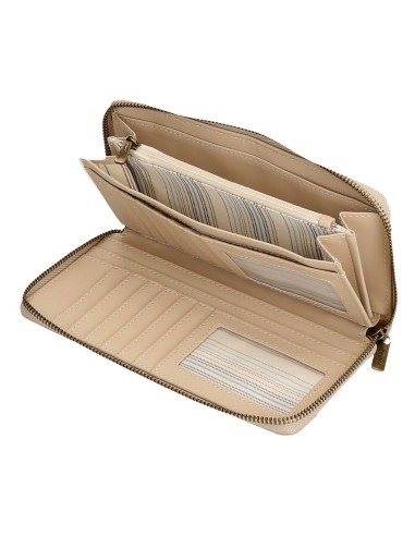 7928533 BILLETERO C/CREMALLERA PJL MORGAN BEIGE