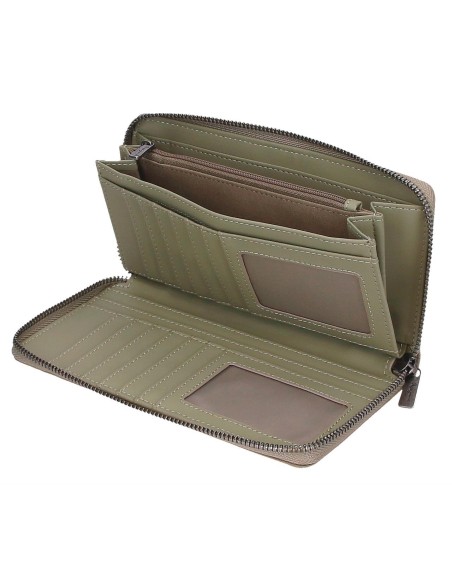 7958531 BILLETERO C/CREMALLERA PJL CORIN VERDE 7958531 BILLETERO C/CREMALLERA PJL CORIN VERDE