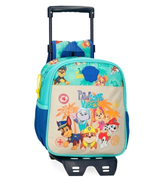 42620T2 MOCHILA ADAP, C/CARRO 25CM. PAW PATROL PAWSOME VIBES