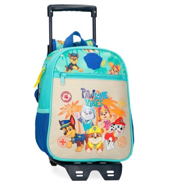 42621T2 MOCHILA ADAP. 28CM.C/CARRO PAW PATROL PAWSOME VIBES