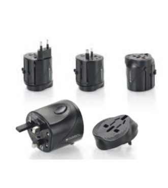 Adaptador enchufes viaje universal