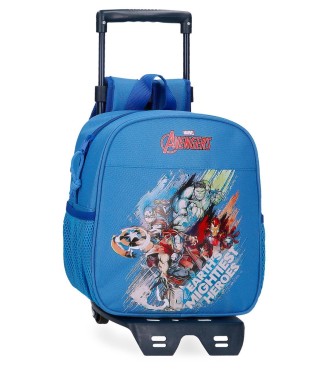 44820T1 MOCHILA ADAP. C/CARRO 25 CM. AVENGERS HEROES
