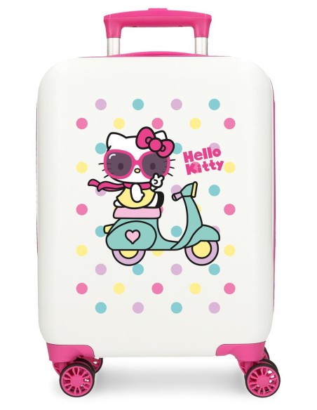4231322 TROLLEY ABS 50 CM.4R HELLO KITTY GIRL GANG BLANCO