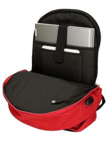 63324A5 MOCHILA PORTAORDENADOR 2C. PJL ARIS EVERGREEN ROJO