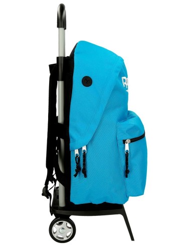 86123T3 MOCHILA 44CM. C/CARRO REEBOK BOSTON AZUL