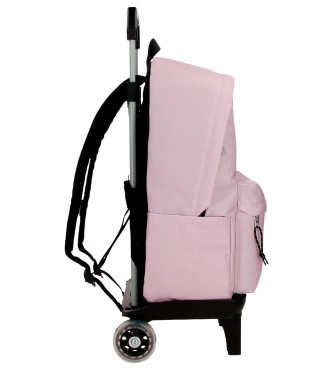 86123T6 MOCHILA ADAP. 44CM. C/CARRO REEBOK BOSTON ROSA 2