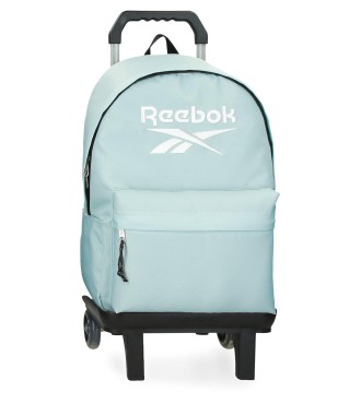 86123T7 MOCHILA ADAP. 44CM. C/CARRO REEBOK BOSTON TURQUESA