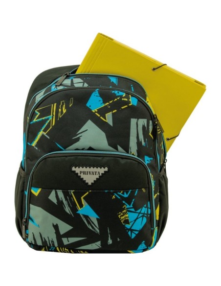 Mochila Doble Cuerpo 39,5/AC Escolar Tandem Privata Abstr...