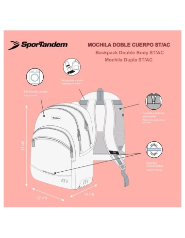 Mochila ST/AC Escolar Tandem Privata Abstract Mochilas Es...