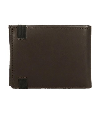 7373932 BILLETERO C/GOMA PJL BADGE MARRON 2