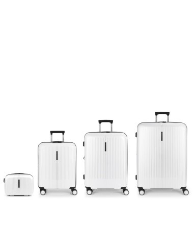 Set 3 Maletas C22-M-L + Neceser Gabol Brooklyn Blanco Jue...