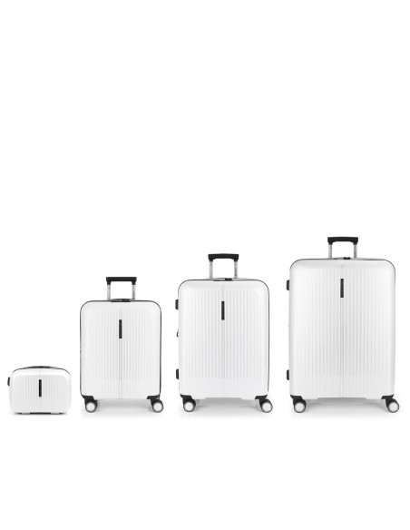 Set 3 Maletas C22-M-L + Neceser Gabol Brooklyn Blanco Jue...