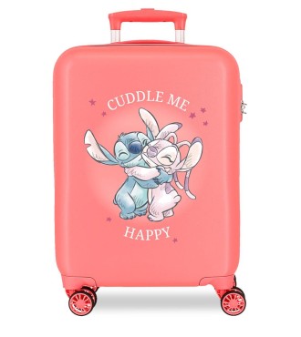 4041143 TROLLEY ABS 55CM.4R. STITCH CUDDLE ME CORAL