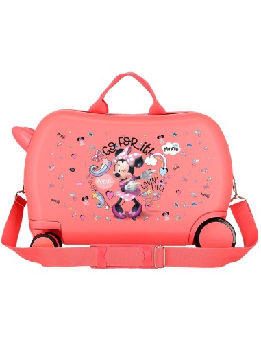 4721021 MALETA INF.ABS 4R.(2 MULTI.) 45CM. MINNIE LOVING LIF