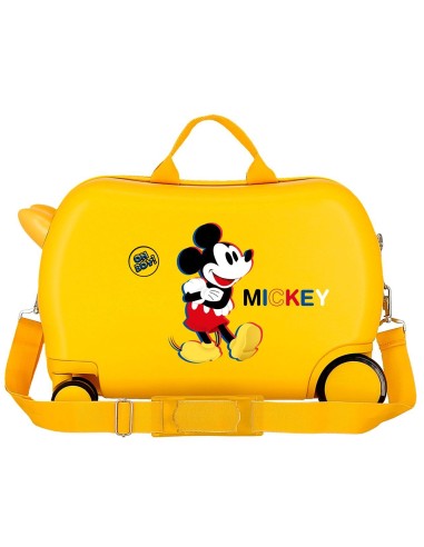 2921022 MALETA INF.ABS 4R.(2 MULTI.) 45CM. MICKEY 3D OCRE