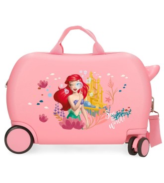 2061043 MALETA INF.ABS 4R.(2 MULTI.) 45CM. LA SIRENITA ROSA