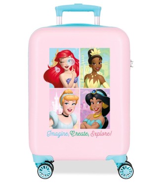 2061341 TROLLEY ABS 50 CM.4R. IMAGINE, CREATE, EXPLORE ROSA