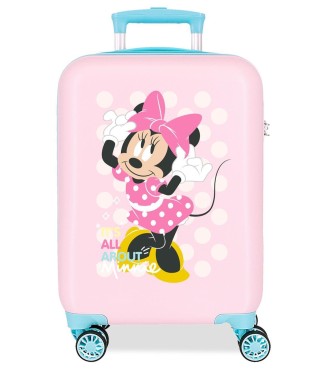 4561321 TROLLEY ABS 50 CM.4R. MINNIE PLAY ALL DAY ROSA