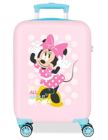 4561321 TROLLEY ABS 50 CM.4R. MINNIE PLAY ALL DAY ROSA