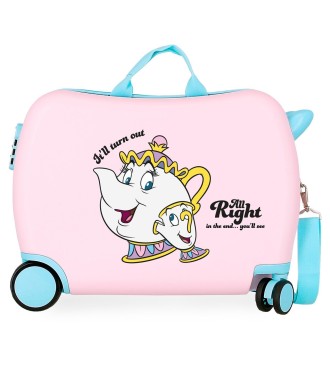 4789841 MALETA INF.ABS 4R.(2 MULTI.) 45CM. ALL RIGHT ROSA