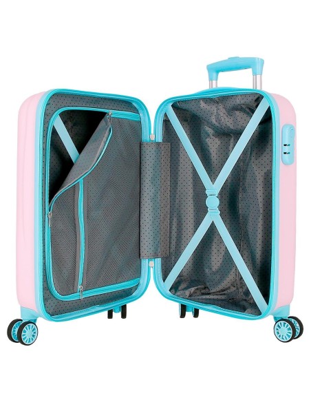 2091141 TROLLEY ABS 55CM.4R. STITCH IN THE WORLD ROSA