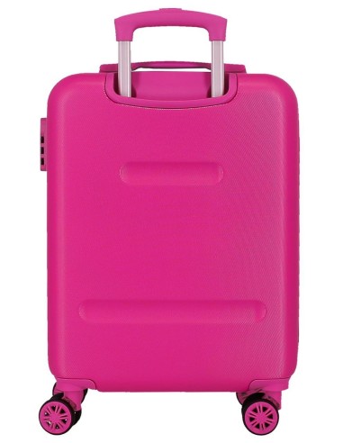 3651122 TROLLEY ABS 55CM.4R. STITCH WE LOVE FUCSIA