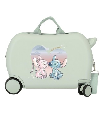 MALETA INF.ABS 4R.(2 MULTI.) 45CM. STITCH I HEART YOU MENTA