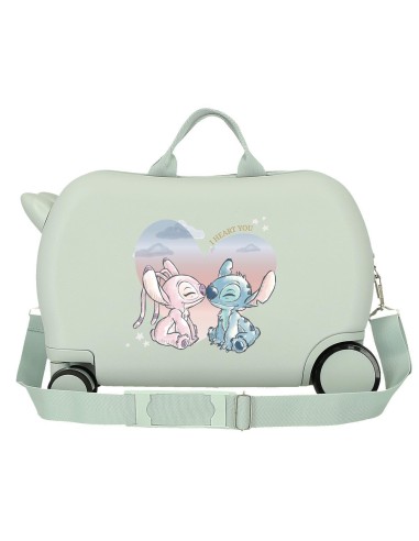 MALETA INF.ABS 4R.(2 MULTI.) 45CM. STITCH I HEART YOU MENTA