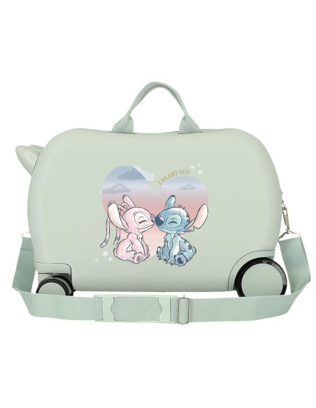 MALETA INF.ABS 4R.(2 MULTI.) 45CM. STITCH I HEART YOU MENTA
