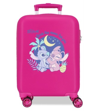 4041344 TROLLEY ABS 50CM.4R. STITCH IN THE MOON FUCSIA