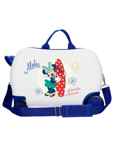 4771044 MALETA INF.ABS 4R.(2 MULTI.) 45CM. MINNIE ALOHA BLAN