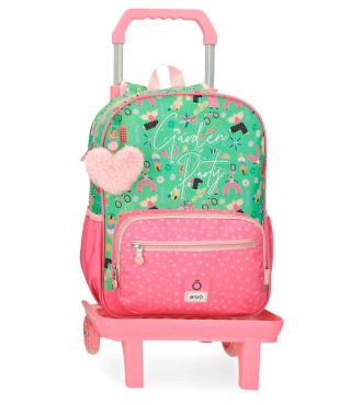 96624T1 MOCHILA ADAP. C/CARRO 38CM.ENSO GARDEN PARTY