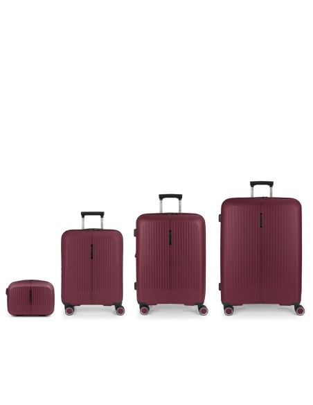 Set 3 Maletas C22-M-L + Neceser Gabol Brooklyn Burdeos Ju...